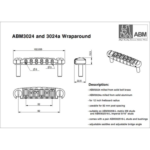 ABM 3024ca Wraparound Bridge