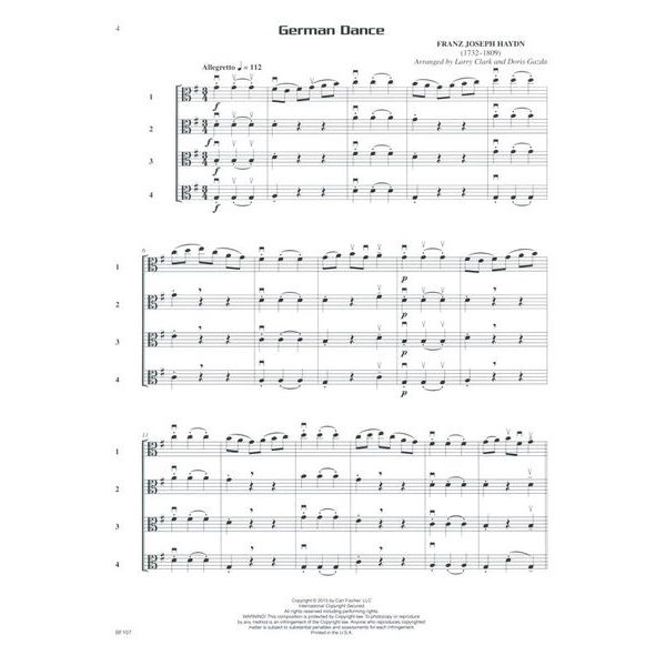 Carl Fischer Compatible Quartets Viola