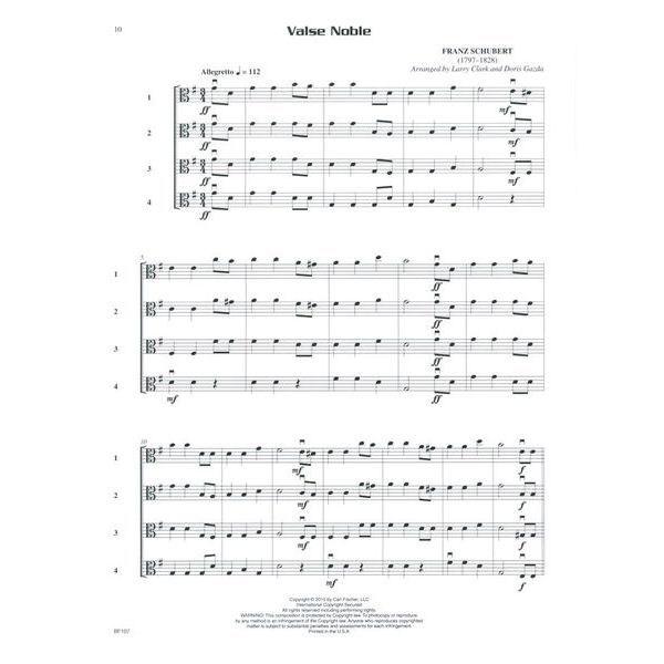 Carl Fischer Compatible Quartets Viola