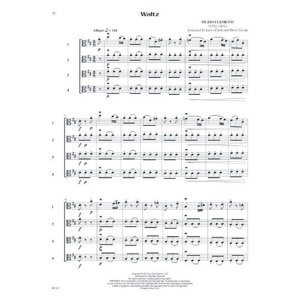 Carl Fischer Compatible Quartets Viola