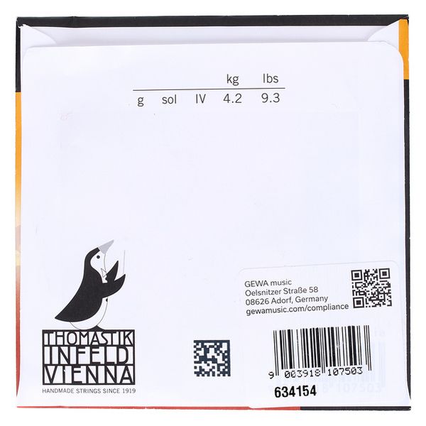 Thomastik VI04 Vision G Violin 3/4