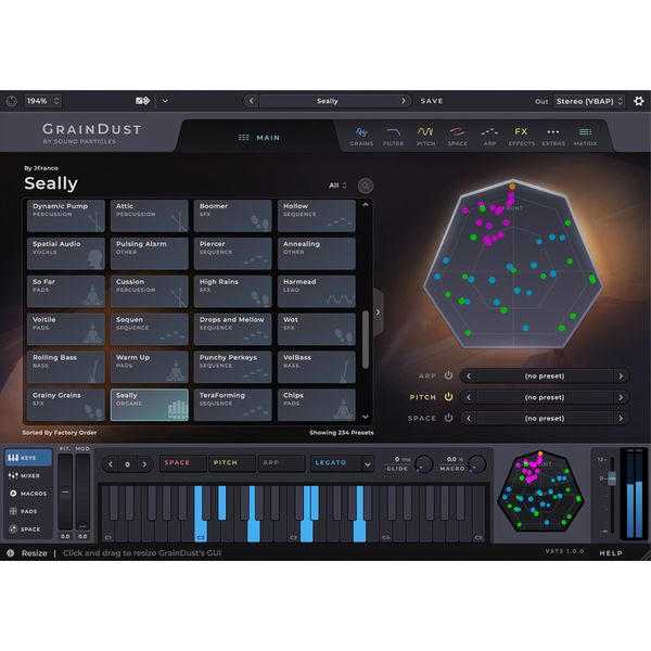 Sound Particles GrainDust