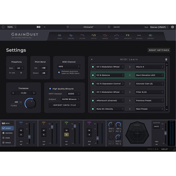 Sound Particles GrainDust