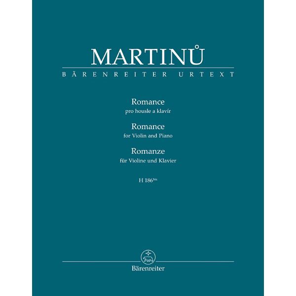 Bärenreiter Martinu Romanze Violine