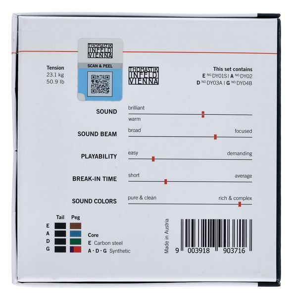 Thomastik DY100S Dynamo Solo Violin 4/4