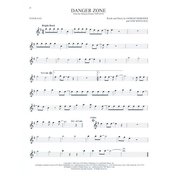 Hal Leonard 101 Movie Hits for Tenor Sax