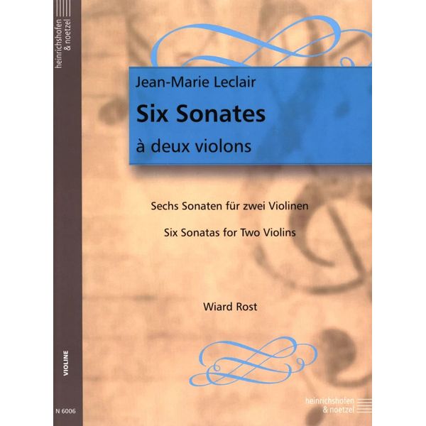 Heinrichshofen Verlag Leclair 6 Sonaten op. 3