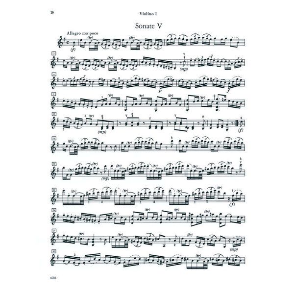 Heinrichshofen Verlag Leclair 6 Sonaten op. 3