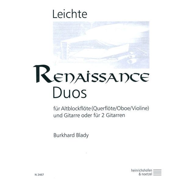 Heinrichshofen Verlag Leichte Renaissance-Duos
