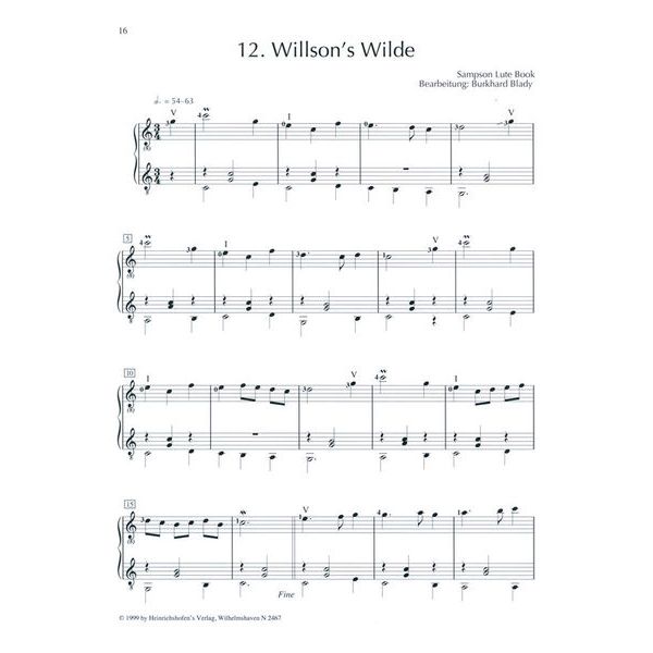 Heinrichshofen Verlag Leichte Renaissance-Duos