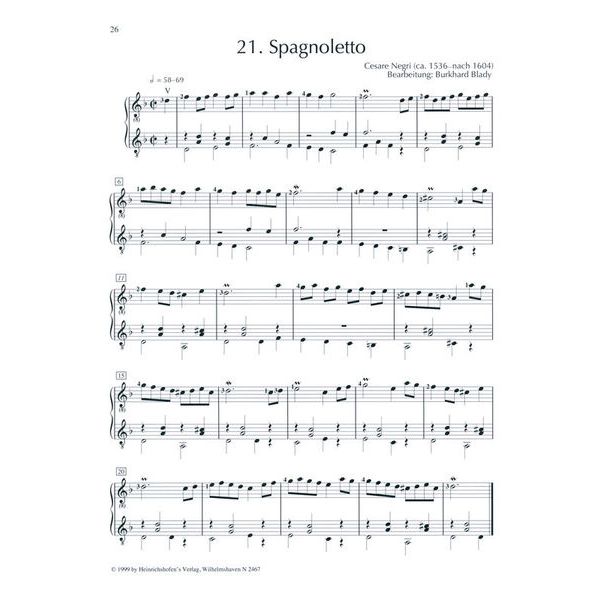 Heinrichshofen Verlag Leichte Renaissance-Duos