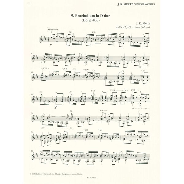 Edition Chanterelle Mertz Guitar Works 11