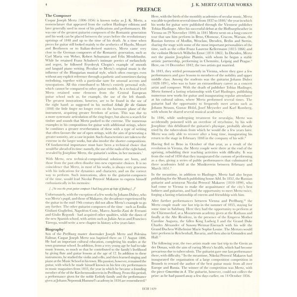 Edition Chanterelle Mertz Guitar Works 12