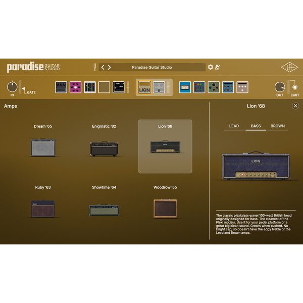 Universal Audio Paradise Guitar Studio