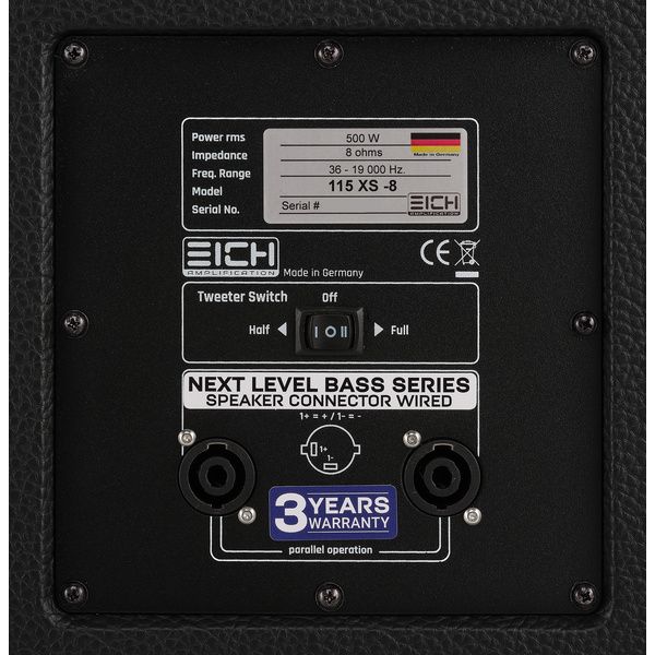 Eich Amplification 115 XS 8Ohm Cabinet II