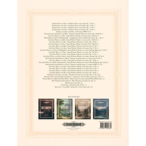 Edition Peters Mendelssohn Meisterwerke