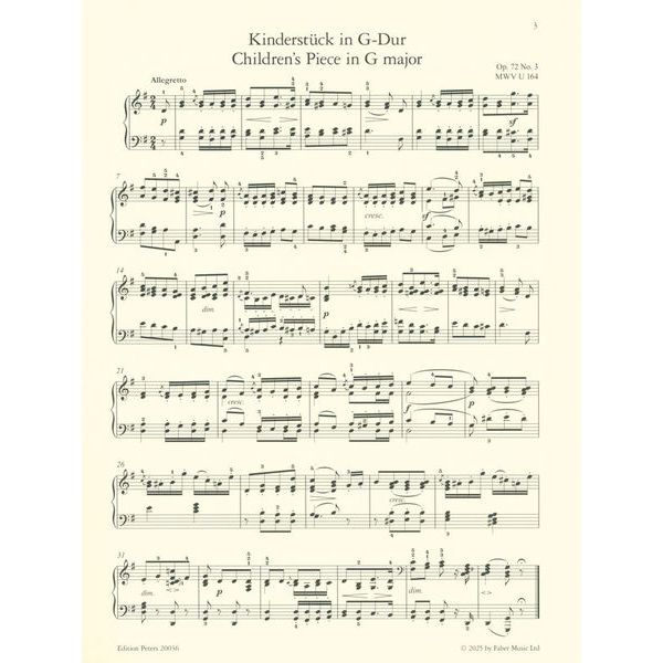 Edition Peters Mendelssohn Meisterwerke