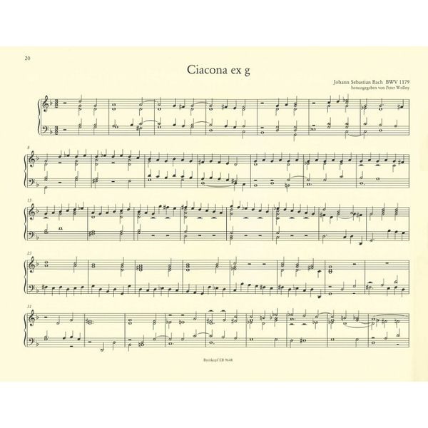 Breitkopf & Härtel Bach Orgelwerke 4 Supplement