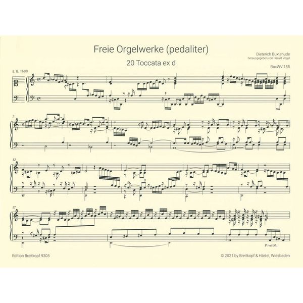 Breitkopf & Härtel Buxtehude Sämtliche Orgelwerke