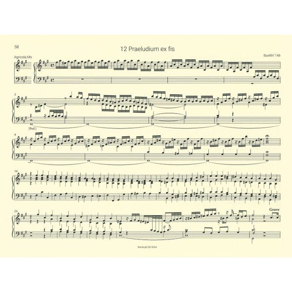 Breitkopf & Härtel Buxtehude Sämtliche Orgelwerke