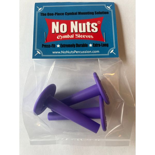 No Nuts Cymbal Sleeves 3pcs Purple