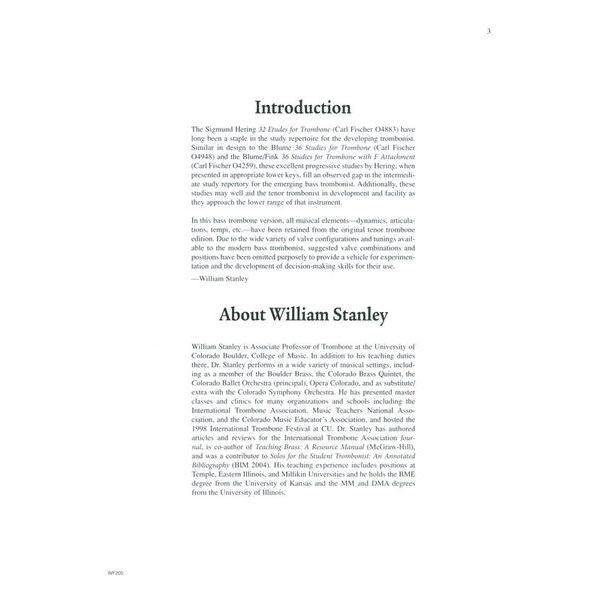 Carl Fischer 32 Etudes for Bass Trombone