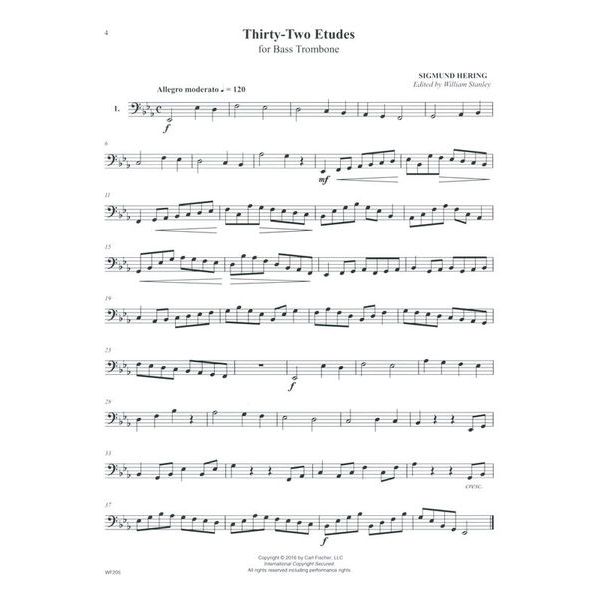 Carl Fischer 32 Etudes for Bass Trombone