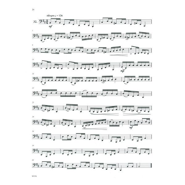 Carl Fischer 32 Etudes for Bass Trombone