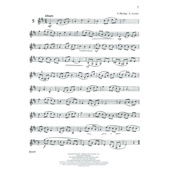 Carl Fischer The Progressing Clarinetist