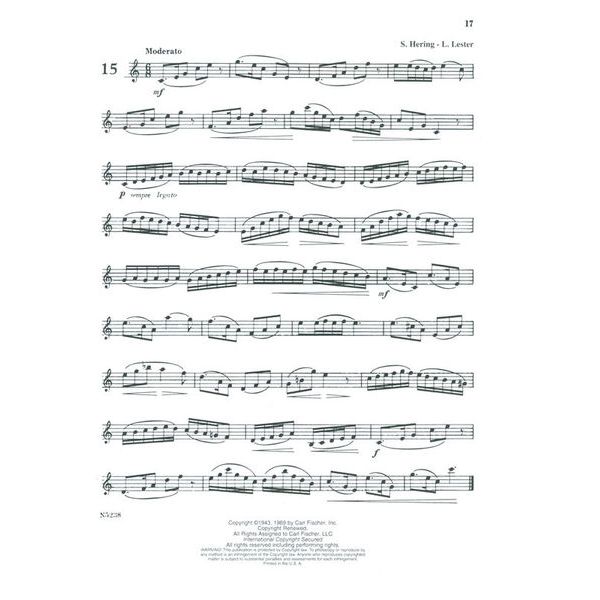 Carl Fischer The Progressing Clarinetist