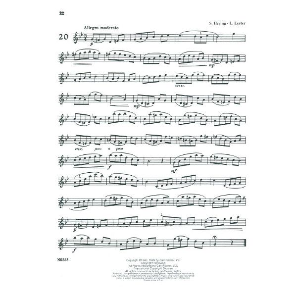 Carl Fischer The Progressing Clarinetist