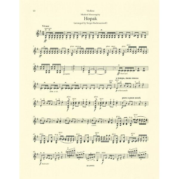 Bärenreiter Rachmaninow Werke für Violine