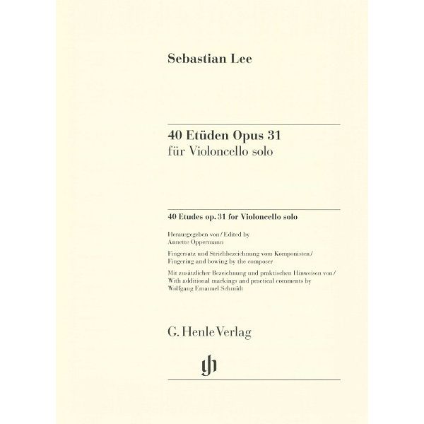 Henle Verlag Lee 40 Etüden op. 31