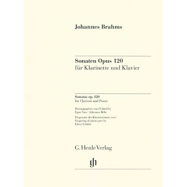 Henle Verlag Brahms Klarinettensonaten