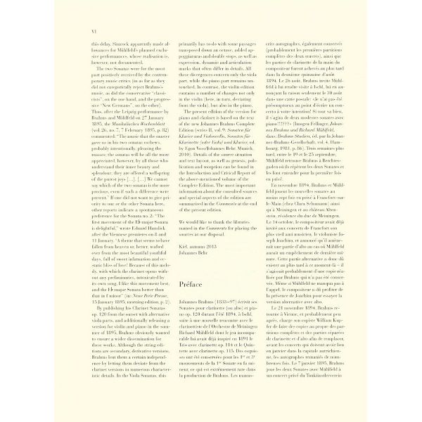 Henle Verlag Brahms Klarinettensonaten