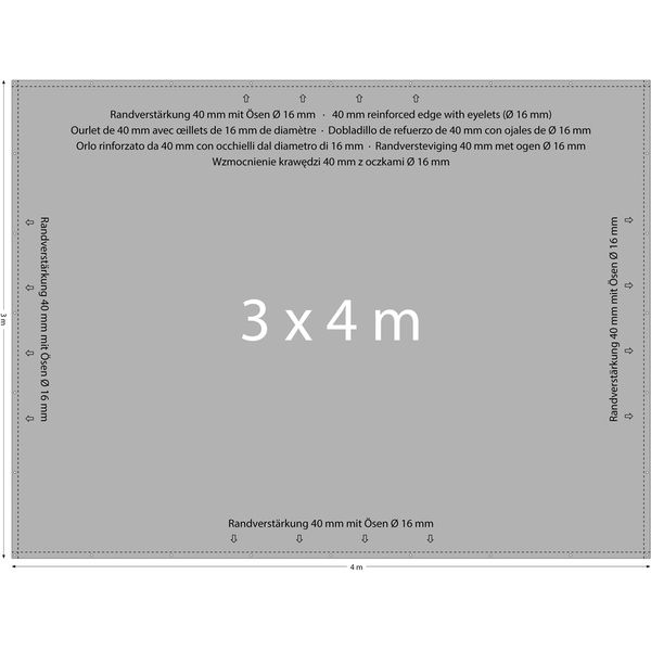 Austronet Gaze 202 B1 3x4m Bk