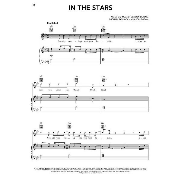 Hal Leonard Benson Boone Sheet Music