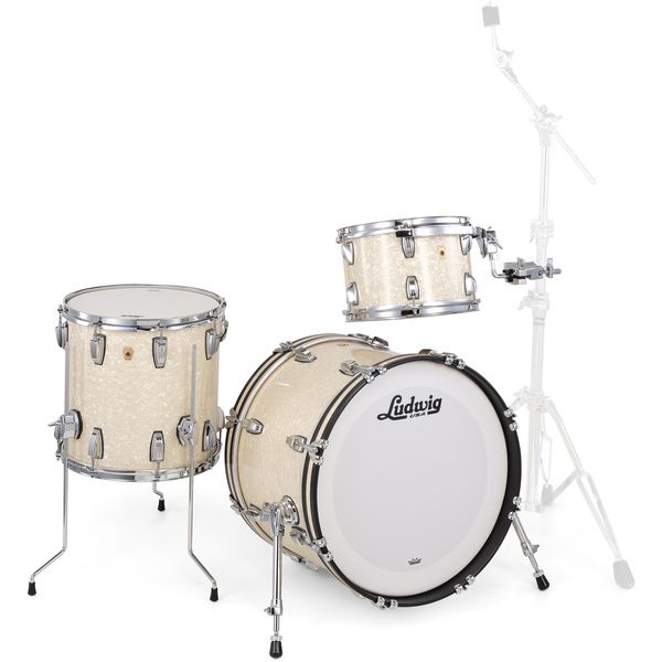 Ludwig Legacy Mahog. Downb. V.White