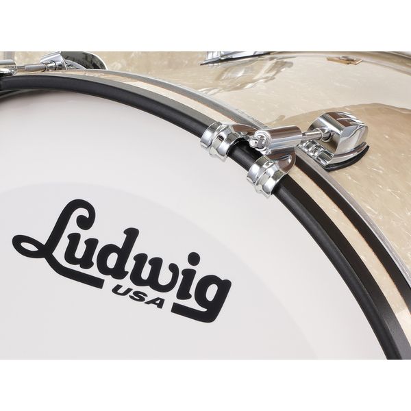 Ludwig Legacy Mahog. Downb. V.White