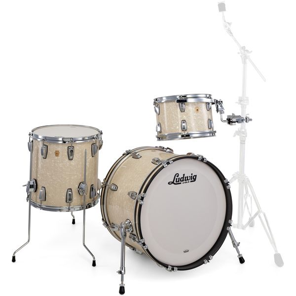 Ludwig Legacy Maple Downbeat V.White