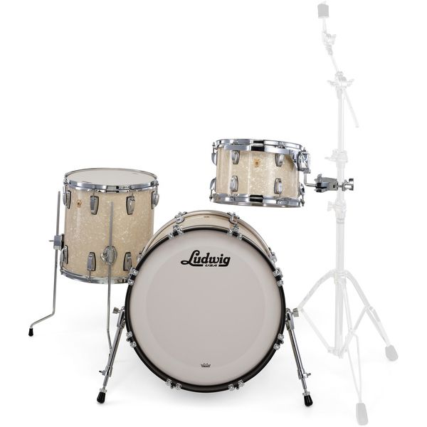 Ludwig Legacy Maple Downbeat V.White