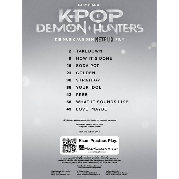 Hal Leonard K-Pop Demon Hunters Easy