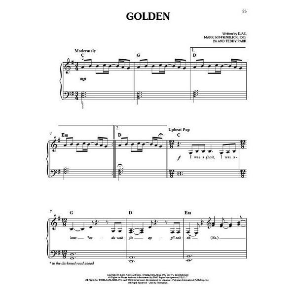 Hal Leonard K-Pop Demon Hunters Easy