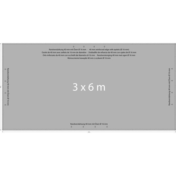 Austronet Gaze 202 B1 3x6m Bk