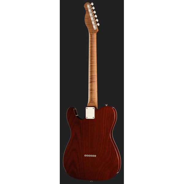 Xotic Guitars XTC-TL Black Top Natural Back