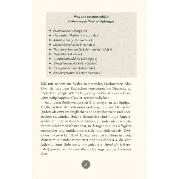 Reclam Verlag 100 Seiten Herbert Grönemeyer