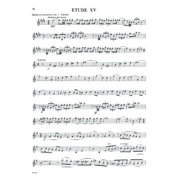 Carl Fischer 23 Orchestral Etudes Trumpet