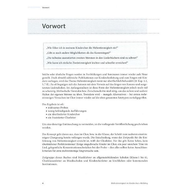 Helbling Verlag Mehrstimmigkeit im Kinderchor