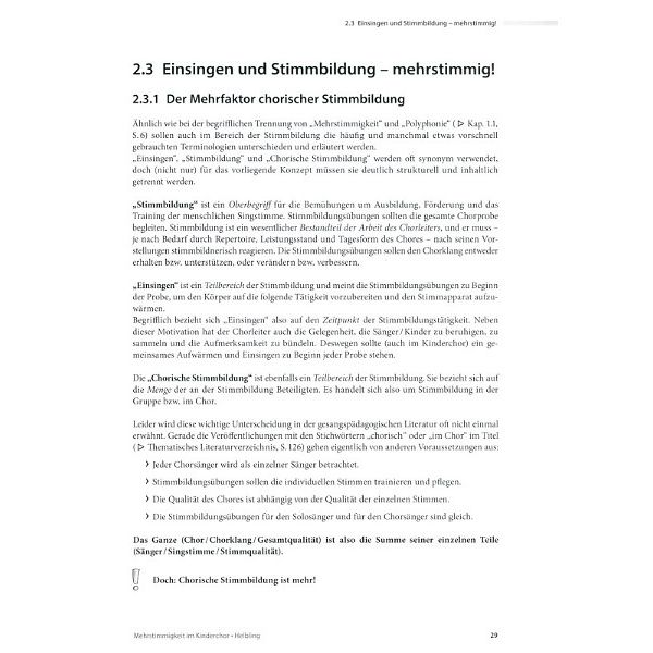 Helbling Verlag Mehrstimmigkeit im Kinderchor