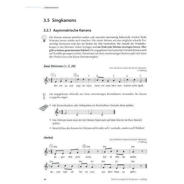 Helbling Verlag Mehrstimmigkeit im Kinderchor
